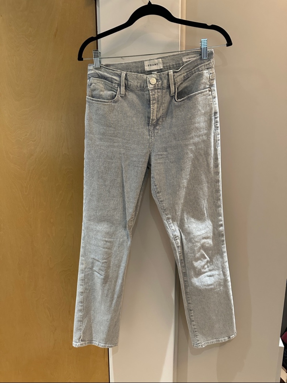 Frame Le High Stretch Pinstripe Denim